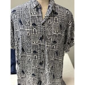 Kenny Flowers The Zozi Short Sleeve Button Down Shirt XXL limited edition